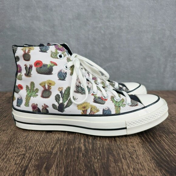 Chuck Taylor Converse Succulents High Tops 70 Unisex 10 Colorful Cactus Plants - Picture 7 of 13